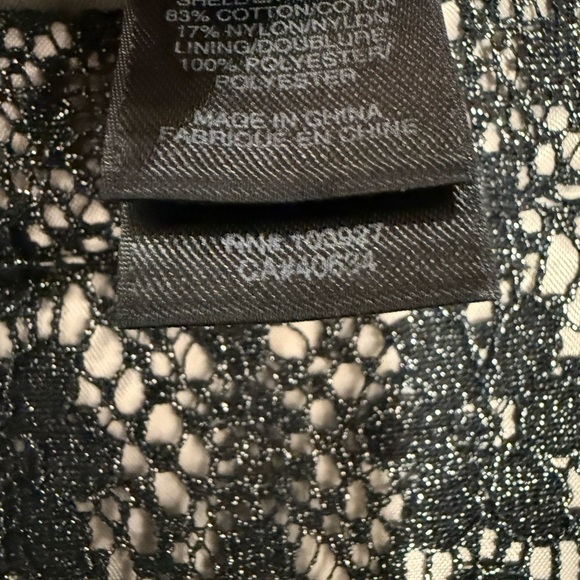 Marc by Marc Jacobs Black Metallic Medallion Lace Bow Detail Top XS - Picture 5 of 6